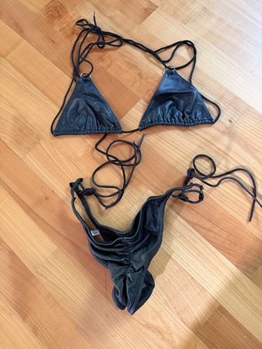 Leather underwear ladies - leather,